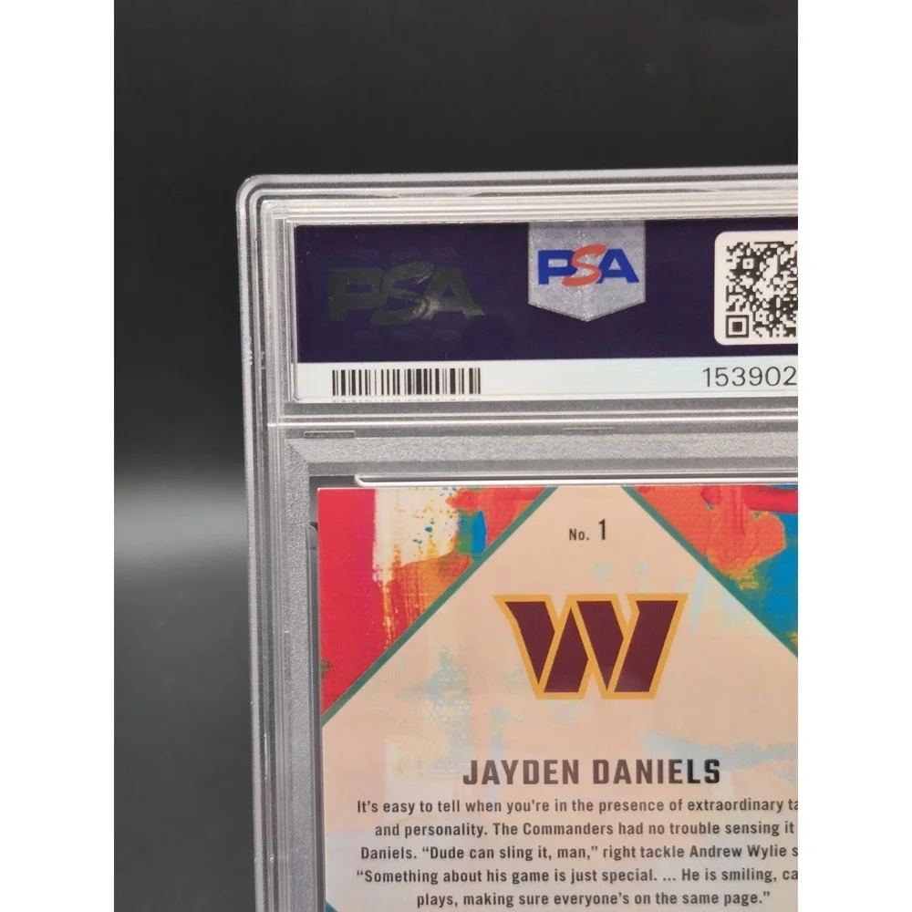 2024 Panini Donruss Jayden Daniels #1 Rookie Gridiron Kings (RC)Commanders PSA 9